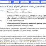 Expert national en achats et finances – Phnom Penh