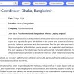 Coordinateur RH et Culture – Plan International Bangladesh