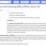 Chargé(e) Suivi, Évaluation et Apprentissage (MEL) – Pacifique