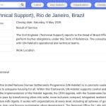 Ingénieur Civil Support Technique – ONU-Habitat Rio