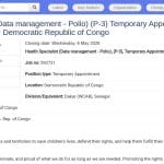 Spécialiste Santé (Gestion des Données Polio) – Kinshasa