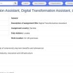 Assistant Transformation Digitale – Lusaka