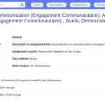 Assistant(e) Communication – Engagement Communautaire à Bunia