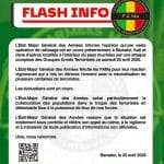 Opération de ratissage en cours au Mali après une attaque