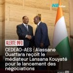 Ouattara reçoit le négociateur en chef entre CEDEAO et AES