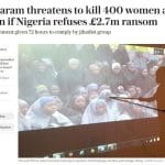 Boko Haram exige une rançon pour 400 otages à Ngoshe