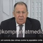 Lavrov évoque les victimes soviétiques de la Seconde Guerre mondiale
