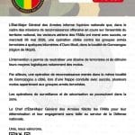 Opération aérienne des FAMa contre des groupes armés à Mopti