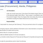 Supply Chain Associate – Procurement Support – Manille
