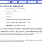 Chargé(e) de Communication – Unitaid – Genève