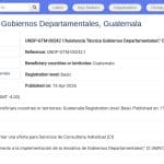 Assistant Technique pour Gouvernements Départementaux – PNUD Guatemala