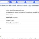 Consultant national – Normes de sécurité en ligne pour l&rsquo;industrie