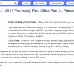 Assistant(e) de Programme – Port-au-Prince (4 postes)