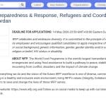 Responsable Urgence & Résilience – PAM Jordanie