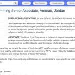 Senior Associate Budget & Programming – Amman