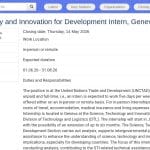 Stagiaire en Science, Technologie et Innovation pour le Développement