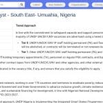 Analyste de Portefeuille ISSP – Sud-Est, Nigéria
