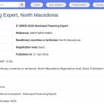 Expert en Financement Municipal – Macédoine du Nord
