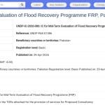 Consultant Évaluation Mi-Parcours Programme de Relèvement Post-Inondations