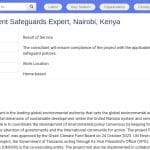 Expert en Sauvegardes Sociales et Environnementales
