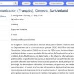 Stagiaire en communication francophone – ONU Genève