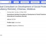 Consultant international en politiques de protection sociale (rédaction de notes)