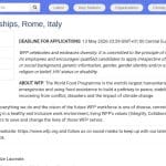 Consultant(e) Partenariats – Rome, Italie