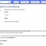 Ingénieur Routier – Luxembourg