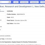 Chef de Projet National Recherche & Développement – MGIEP UNESCO