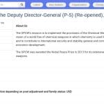 Conseiller spécial auprès du Directeur général adjoint (La Haye)