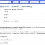 Senior Social Risk Specialist – Luxembourg