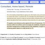 Consultant en évaluation (roster) – télétravail, basé à domicile