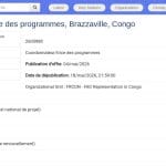 Coordonnateur(trice) des Programmes – FAO Congo