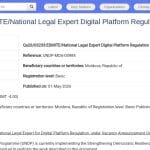 Expert Juridique National – Régulation des Plateformes Numériques