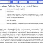Stagiaire en Information Publique – Expositions, ONU New York