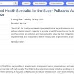 Spécialiste Qualité de l&rsquo;Air et Santé – Accélérateur Super Polluants Mexique
