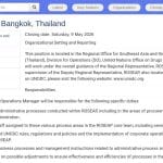 Responsable des Opérations – ONUDC, Bangkok