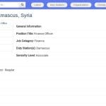 Responsable Financier – Damas, Syrie
