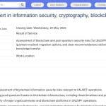 Expert en sécurité blockchain et cryptographie post-quantique