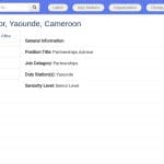 Conseiller principal en partenariats – Yaoundé