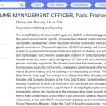 Responsable principal de programme – Mines durables (PNUE)