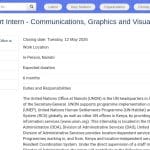Stagiaire en Communication et Design Graphique – ONU Nairobi