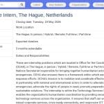 Stage Intelligence Artificielle – OCHA, La Haye
