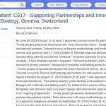Consultant(e) international(e) – Partenariats et innovation en financement