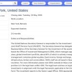 Stagiaire Juriste – Investissements – Nations Unies (New York)