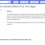 Chargé des services de conférence (P-2) – La Haye