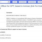 Responsable Évaluation Senior pour les Territoires Palestiniens