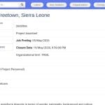 Assistant·e de Projet – Programme Nutrition (Freetown)
