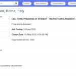 Assistant(e) de Programme – FAO Rome