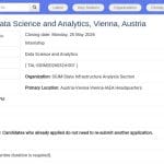 Stage Data Science et Analytique – AIEA Vienne
